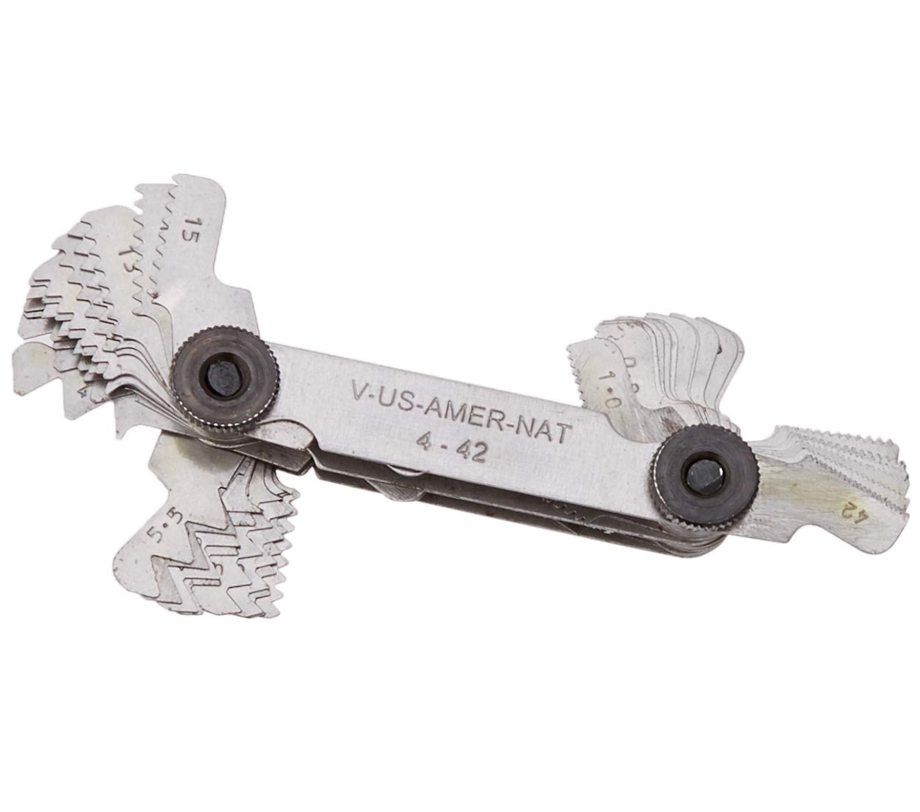 Contafiletti In Acciaio Inox - Per Filettature Metriche E Whitworth, 60&deg; E 55&deg;